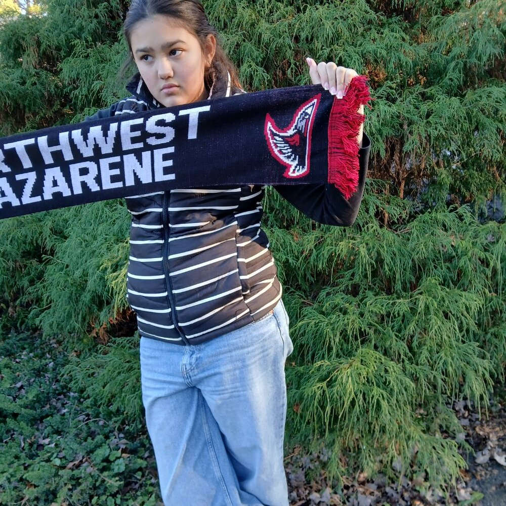 Northwest Nazarene Nighthawks Scarf Nampa Idaho Sports Team Fan Apparel NWT - Picture 6 of 11